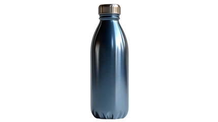 Stainless Steel Water Bottle with Reflective Surface Ideal for EcoFriendly Hydration Solution