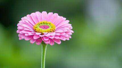 Obraz premium Single Pink Flower in Soft Focus