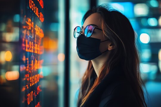 Looking at Data Wearing a Face Covering at Night