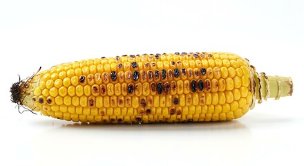 Grilled corn on the cob on white background Grille. Mexican food