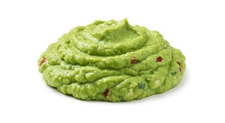 Guacamole isolated on white background Guac. Mexican food