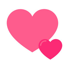 Vibrant Pink Heart Shape Symbolizing Love and Affection in a Playful Design