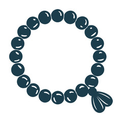 Mala Beads Circle - Prayer Beads Rosary Simran Beads – Mala (prayer beads) looped in a perfect circle