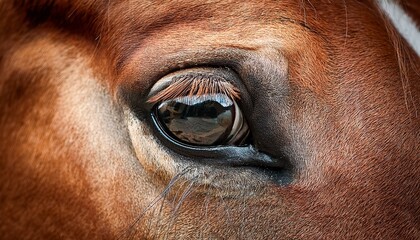 horse detail close up  eye
