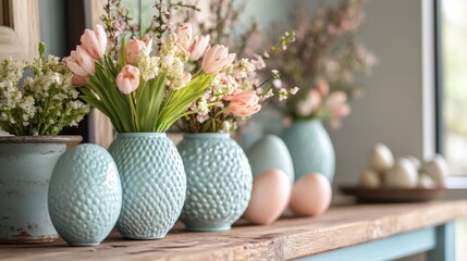 Bright spring egg decor