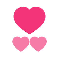 Vibrant Pink Heart Shape Symbolizing Love and Affection in a Playful Design