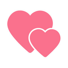 Vibrant Pink Heart Shape Symbolizing Love and Affection in a Playful Design