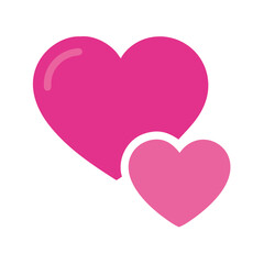 Vibrant Pink Heart Shape Symbolizing Love and Affection in a Playful Design