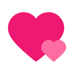 Vibrant Pink Heart Shape Symbolizing Love and Affection in a Playful Design