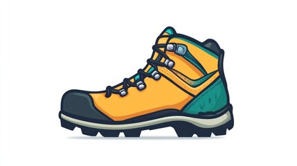 Sturdy Hiking Boot with Vibrant Colors and Durable Design for Outdoor Adventures