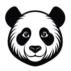 A cute cartoon panda bear character with a happy smile, a delightful vector illustration of this beloved animal