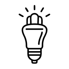 Icon of a Light Bulb