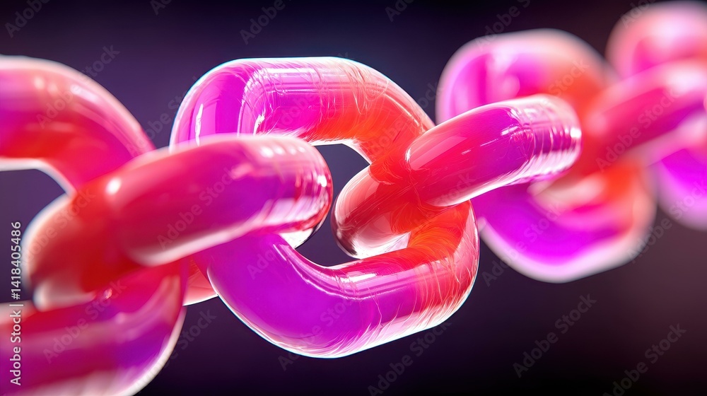 Poster explore the futuristic glow of blockchain links in this abstract digital universe art, showcasing in