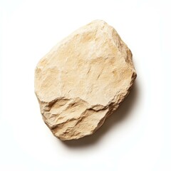 Discover the natural beauty of raw sandstone rock, uniquely textured and vibrant against a crisp white backdrop.