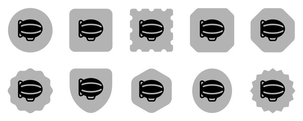 Editable zeppelin vector icon. Vehicles, transportation, travel. Part of a big icon set family. Perfect for web and app interfaces, presentations, infographics, etc © Totto House