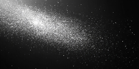 Abstract Speckled Glitter Effect Floating Against Black Background With Soft Lighting