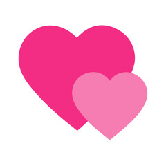 Vibrant Pink Heart Shape Symbolizing Love and Affection in a Playful Design