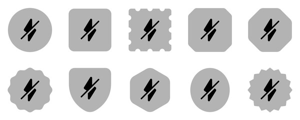 Editable flash off vector icon. Part of a big icon set family. Perfect for web and app interfaces, presentations, infographics, etc