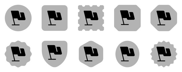 Editable flag vector icon. Part of a big icon set family. Perfect for web and app interfaces, presentations, infographics, etc