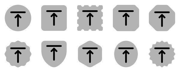 Editable top alignment vector icon. Part of a big icon set family. Perfect for web and app interfaces, presentations, infographics, etc