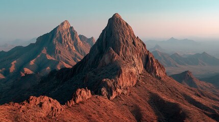 Majestic Rocky Peaks at Dawn