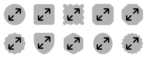 Editable vector maximize screen icon. Part of a big icon set family. Perfect for web and app interfaces, presentations, infographics, etc