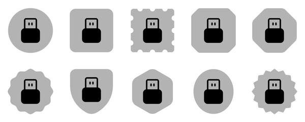 Editable vector usb plug icon. Part of a big icon set family. Perfect for web and app interfaces, presentations, infographics, etc