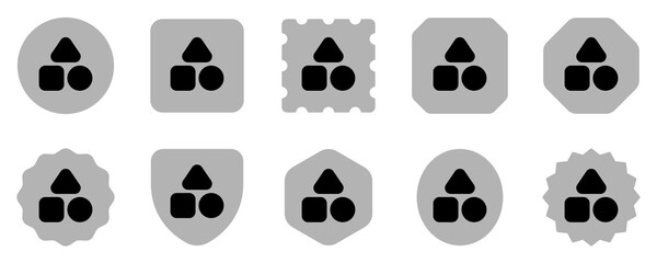 Editable vector shapes category icon. Part of a big icon set family. Perfect for web and app interfaces, presentations, infographics, etc