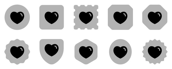 Editable vector heart love favorite bookmark icon. Part of a big icon set family. Perfect for web and app interfaces, presentations, infographics, etc