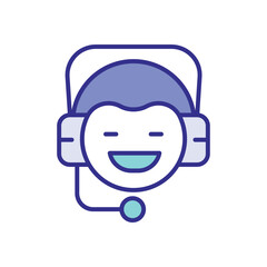 Support icon vector stock illustration