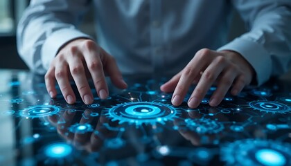 Hands on digital display interface