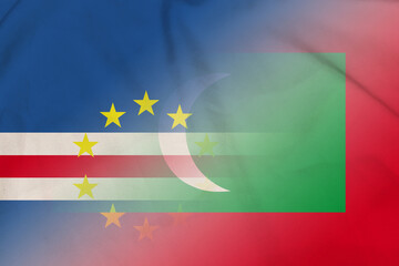 Cape Verde and Maldives state flag international contract MDV CPV