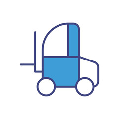 Forklift icon vector stock illustration