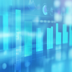 Fototapeta premium Blue Gradient Background With Soft Textured Chart Elements Texture Wallpaper