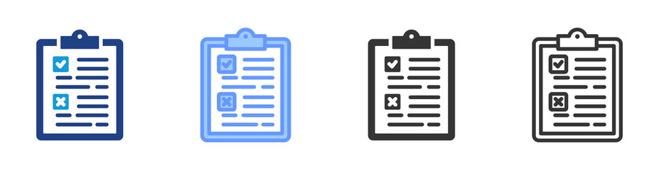 Essay Questions icon set multiple style collection