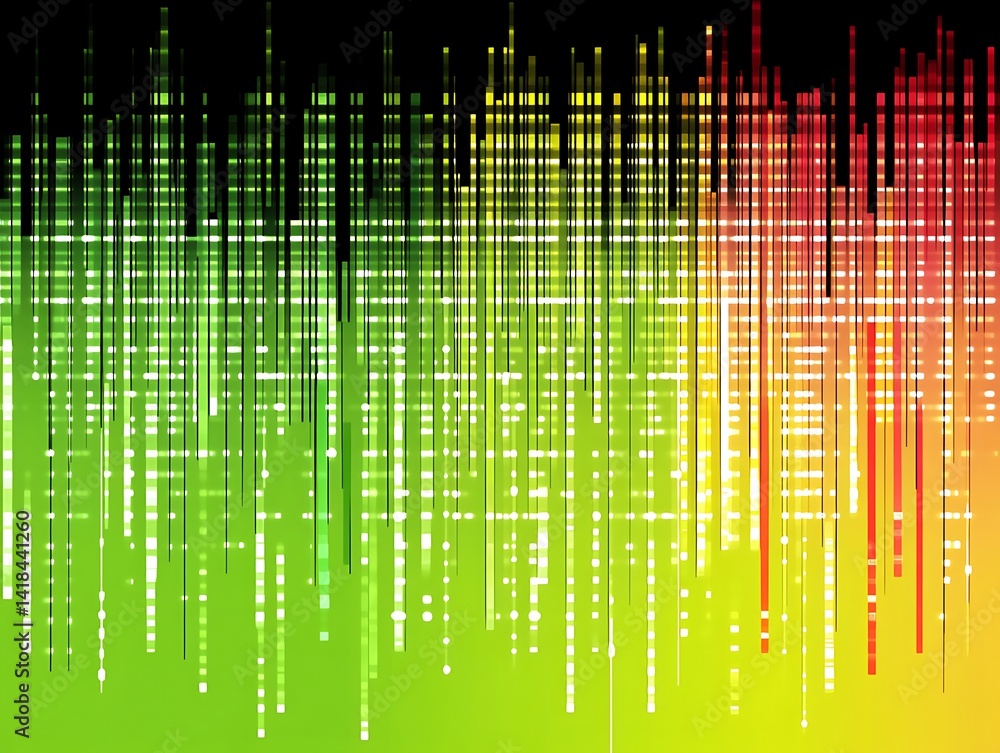 Aufkleber colorful vertical lines with gradients creating a striking visual effect