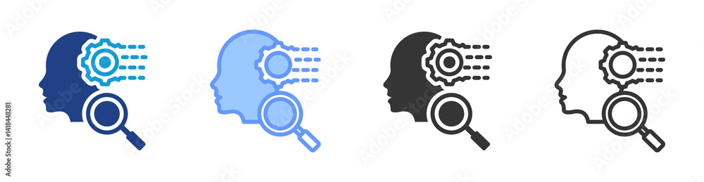 Poster Ability icon set multiple style collection
