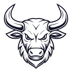 Obraz premium Powerful bull head graphic (1)