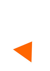a orange triangle shape