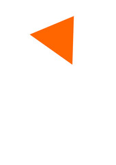 a orange triangle shape