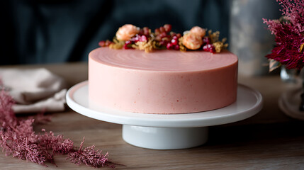 Artisan Naked Cake Elegance National Glazed Spiral Ham Day Celebration with Seasonal Floral Pastry Design for Gourmet Lifestyle