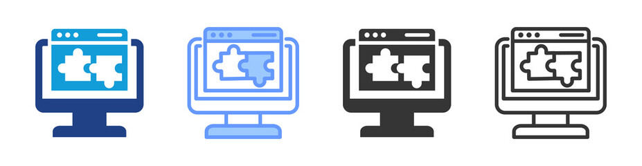 Collaborative Tools icon set multiple style collection