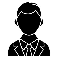 business man icon. character avatar employee 