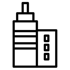 Building Business Office Line Icon