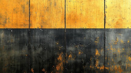 Fototapeta premium Weathered Wood Texture Background Golden and Black Contrast