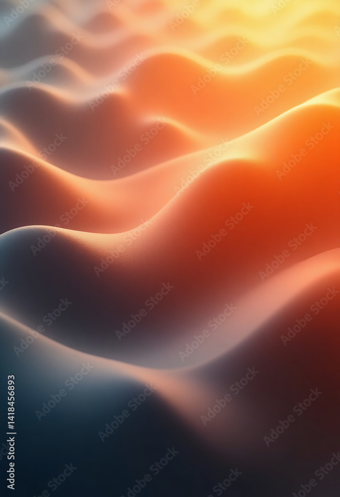 Poster a mesmerizing interplay of soft curves and warm hues creates an ethereal quality as daylight wanes g