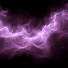 Naklejka premium Purple cosmic nebula, swirling gas and dust