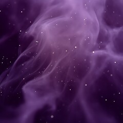 Obraz premium Purple smoke swirls with shimmering particles