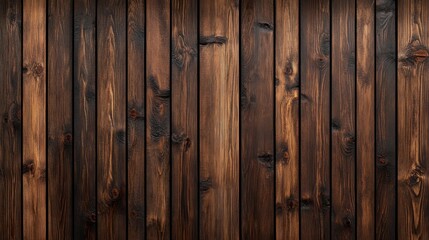 Naklejka premium Dark brown wooden planks background