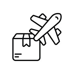 Air Cargo icon vector stock illustration